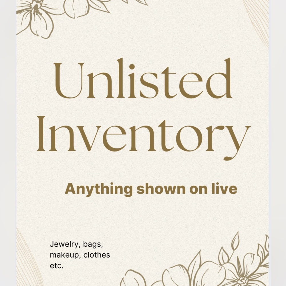 Unlisted item for live show